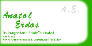 anatol erdos business card